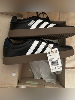adidas White and Black VL Court 3.0 
Women’s